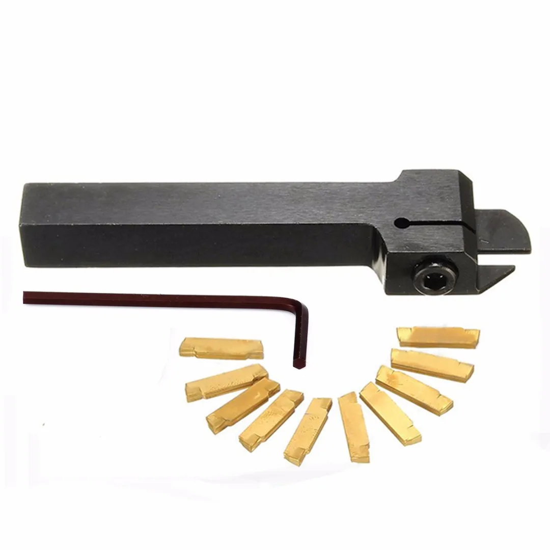 

10pcs MGMN200-G Carbide Inserts + 1pc MGEHR1212-2 CNC Lathe Turning Tool Holder Boring Bar + 1pc Wrench