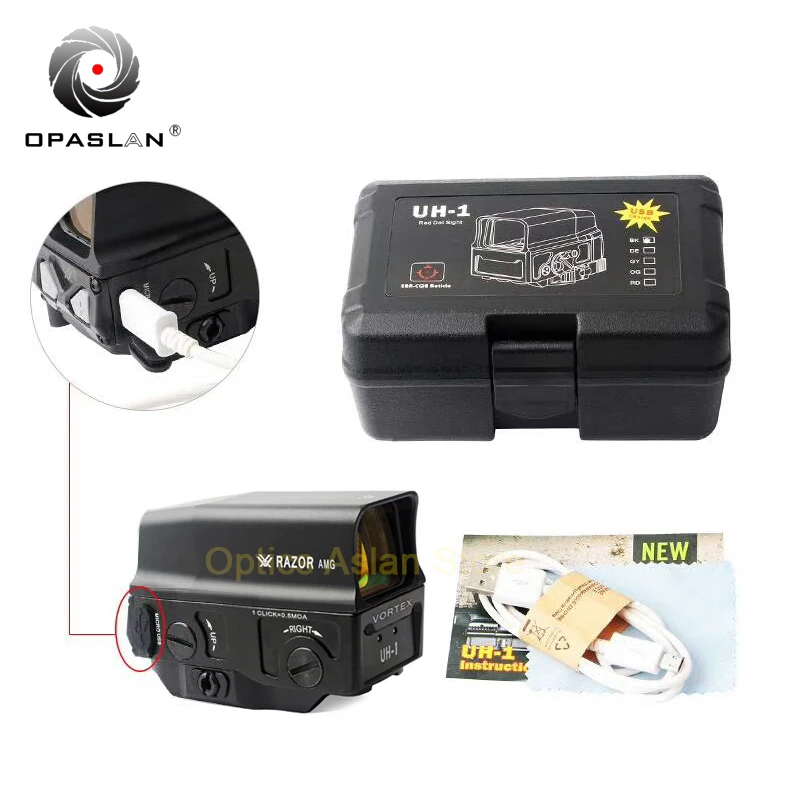 Оптика Aslan UH 1 голографический прицел Красный точка зрения рефлекторный USB