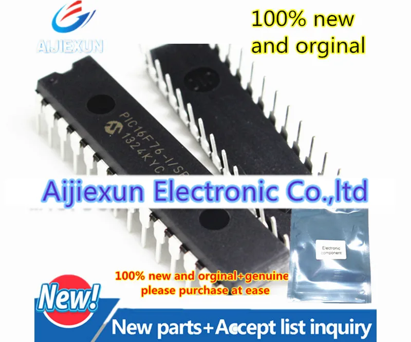 5 шт. 100% новый и оригинальный PIC16F76-I/SP PIC16F76 DIP28 28/40-pin 8-битный CMOS флэш-памяти