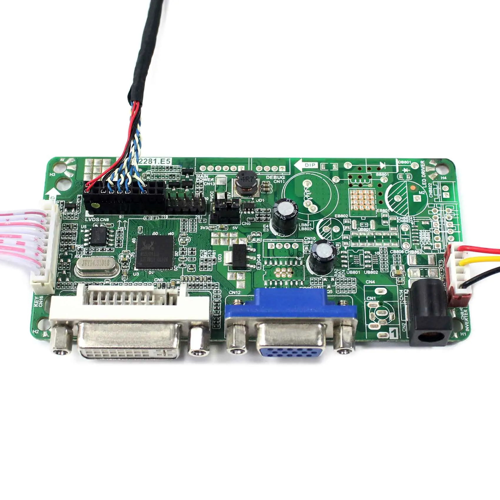 HD MI VGA AV USB RF ЖК-дисплей контроллер материнскую плату T.V56.03 работать с 10 4 дюймов
