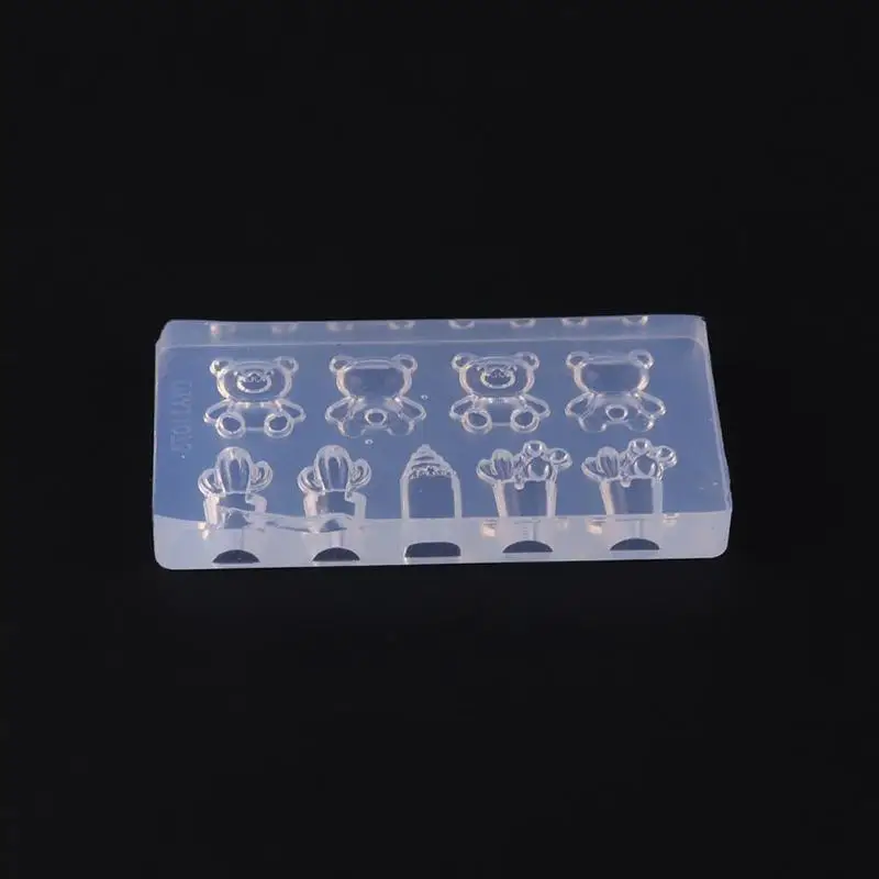3D силиконовая форма для дизайна ногтей в виде животных цветочный узор сделай сам
