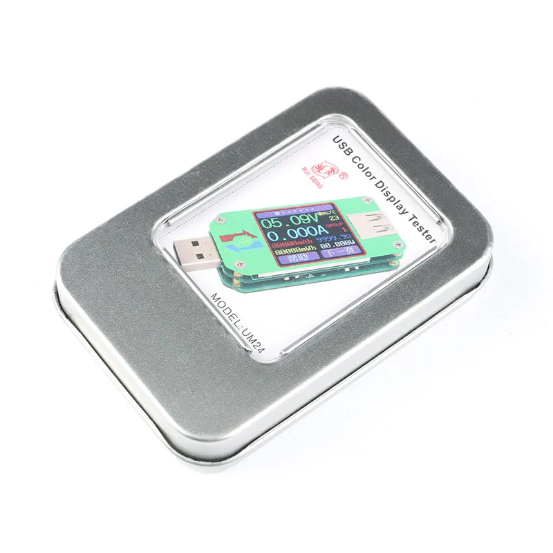 UM24 UM24C Для APP USB 2 0 ЖК-дисплей вольтметр амперметр измеритель заряда аккумулятора