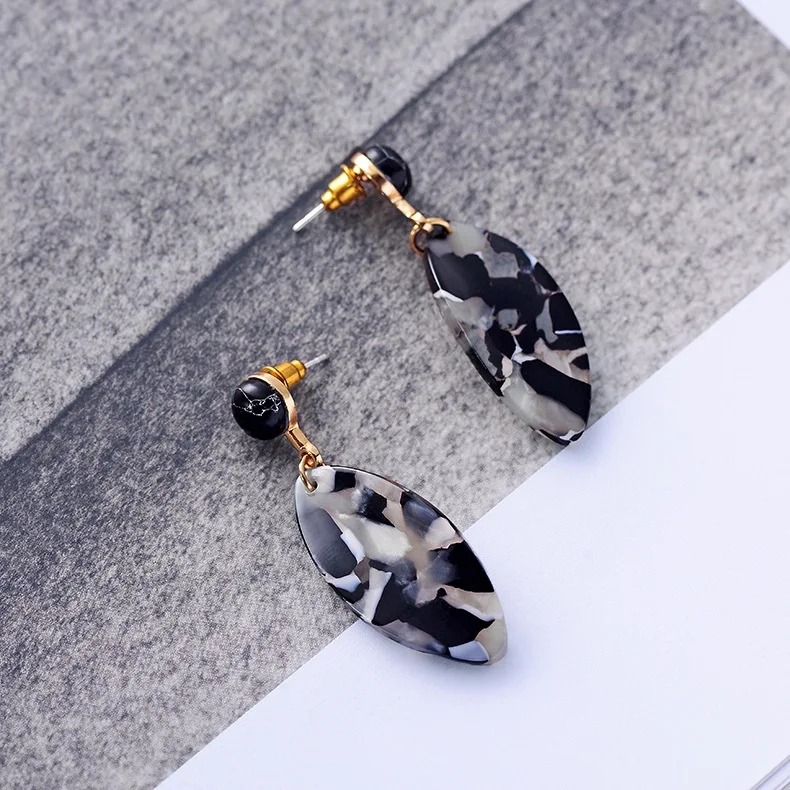 Acrylic Earrings 2019 Women Earring Bohemian Big Leopard Pendant Statement Fashion Water Drop Luxury Jewelry Accessories | Украшения и