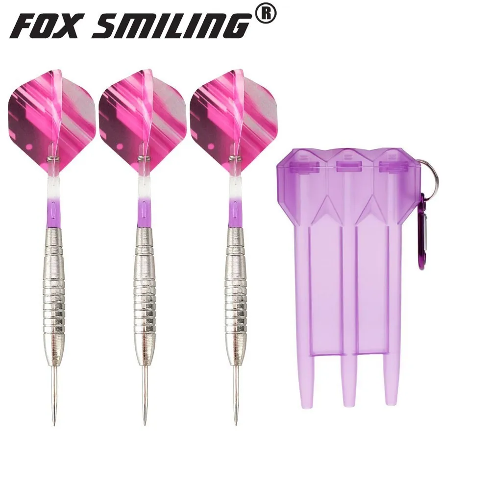 Профессиональные стальные наконечники для Дартс Fox Smile 3 шт. 23 г с нейлоновыми
