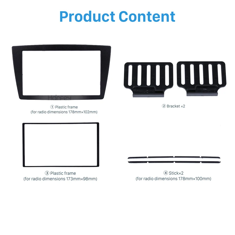 Harfey 2 Din комплекты для установки панели DVD Автомобильная радиоустановка CHEVROLET/ LADA/