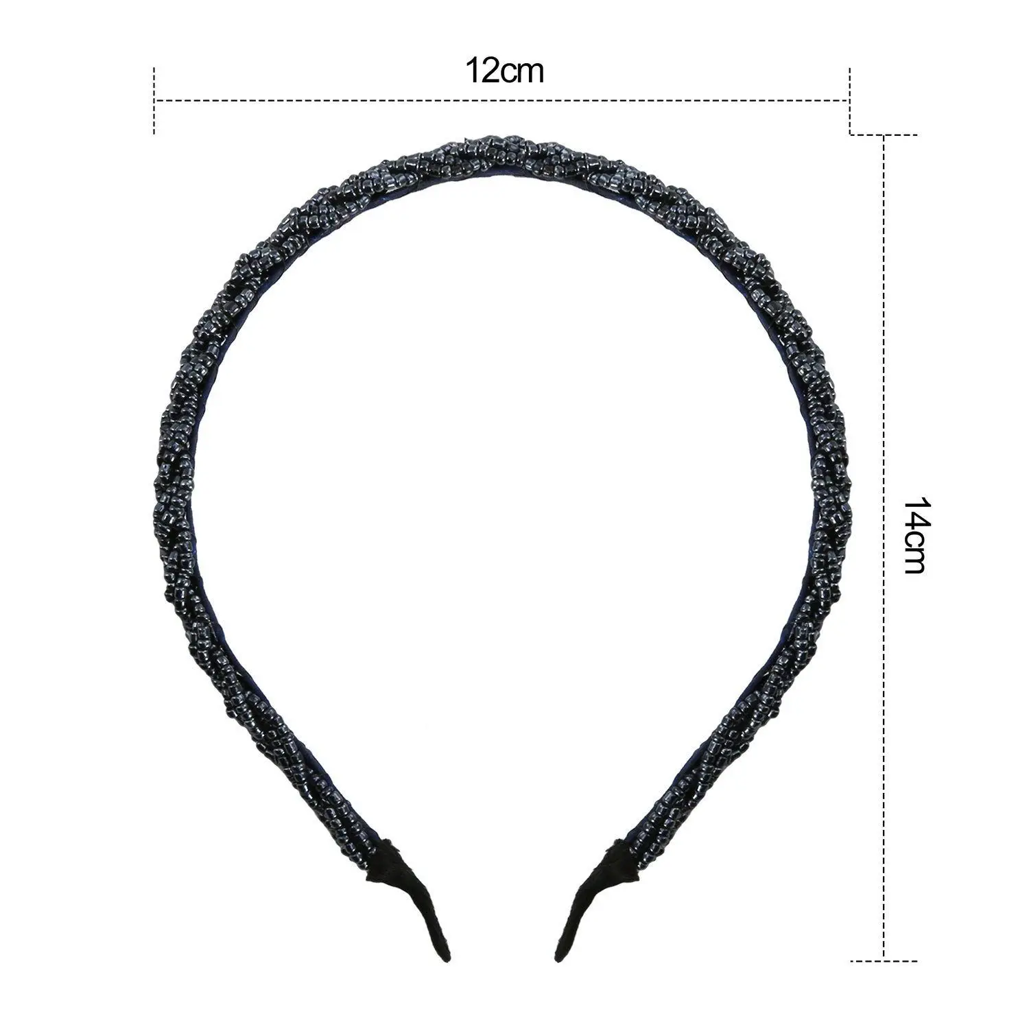 6 Pieces Beaded Hair Hoop Headband Bead Band Women Girls Accessories | Украшения и аксессуары