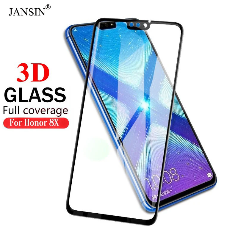 HUAWEI Honor 8X Screen Protector 3D Full Tempered Glass For Huawei P30 Pro Edge | Мобильные телефоны и аксессуары