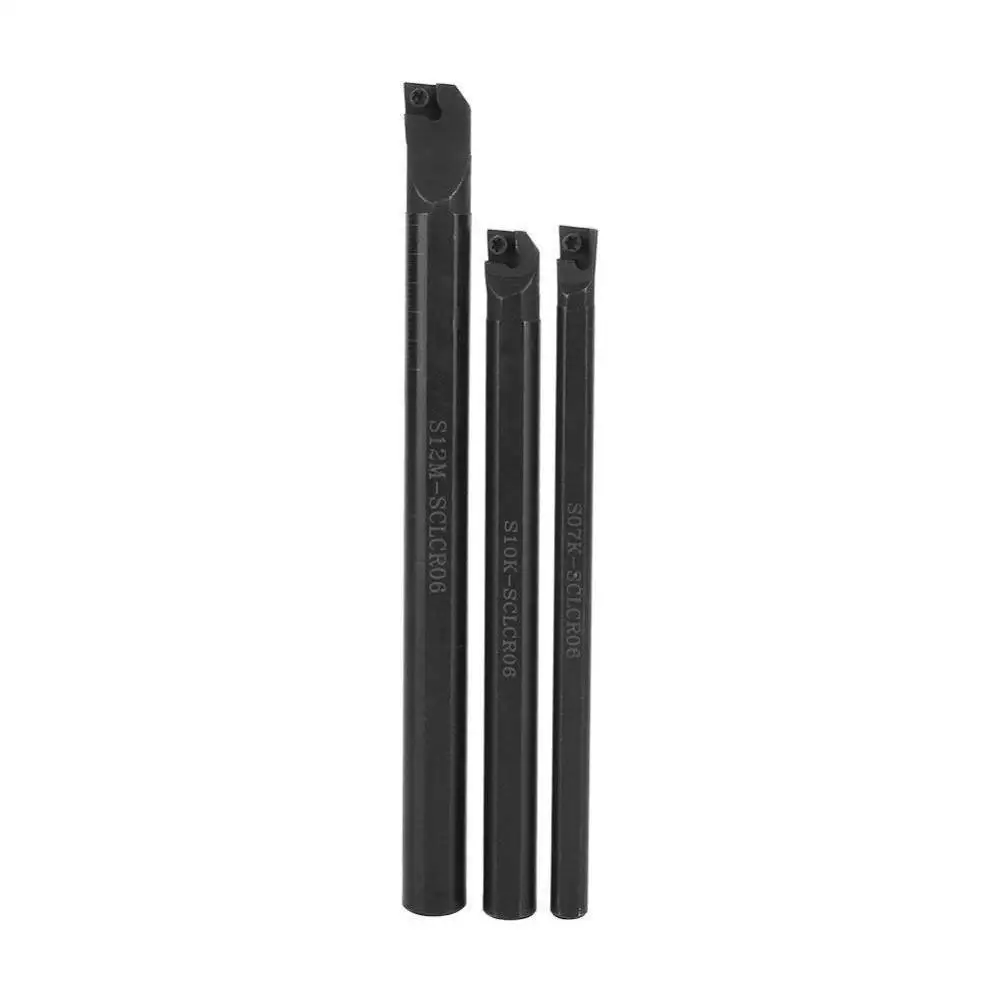 

None 3 Tungsten Steel Boring Bars + 10 Blade Set