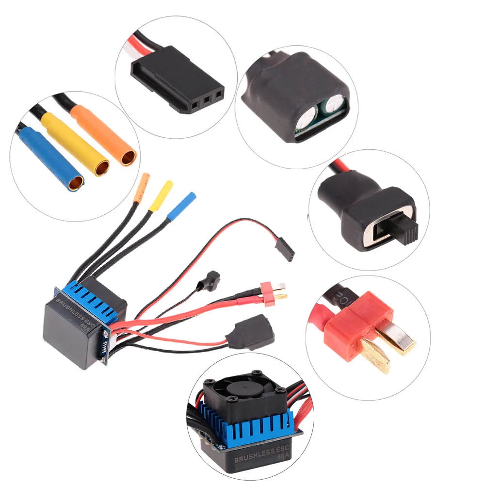 Бесщеточный двигатель 3650 3100KV/4P с 60A бесщеточным ESC электронный регулятор скорости