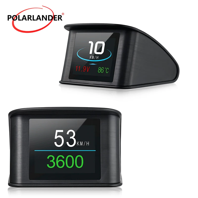 Дисплей OBD 2 HUD P10 дюйма цифровой шагомер умный компьютер диагностический