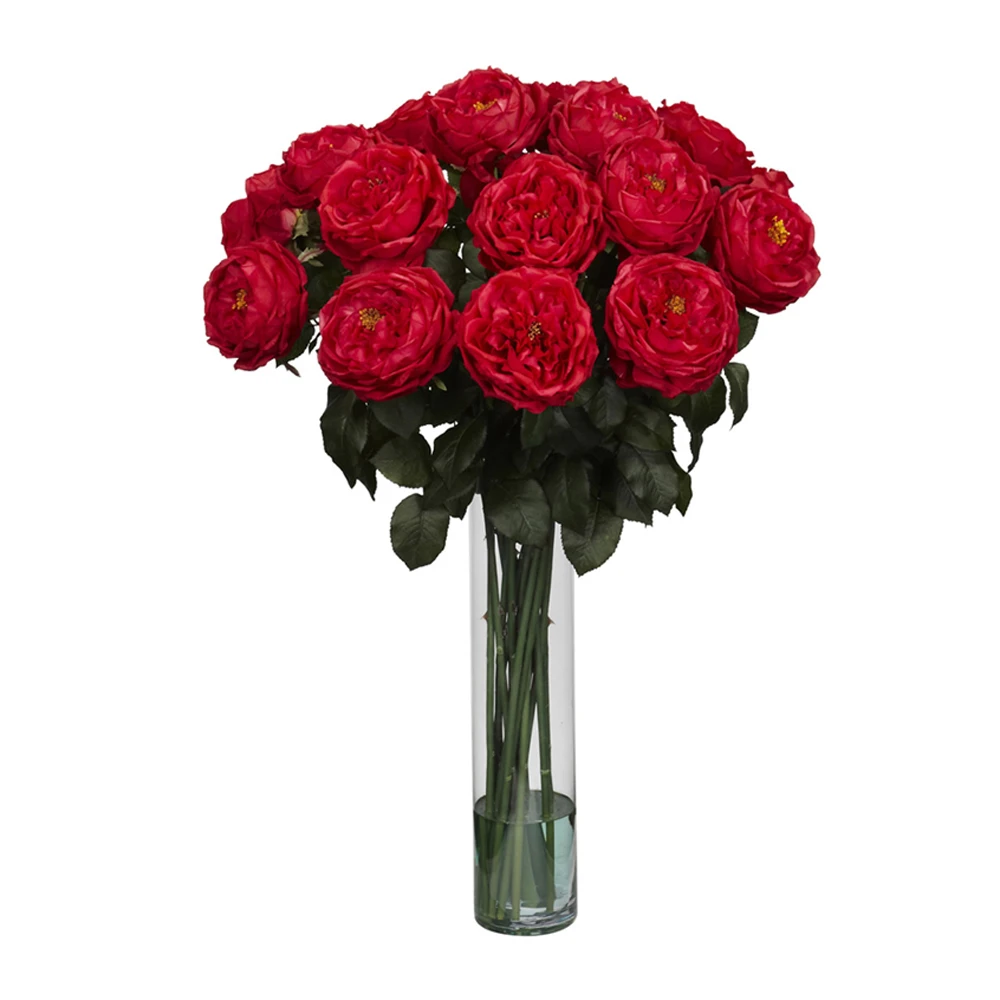 Почти натуральный интересные розы композиция из шелковых цветов|Искусственные