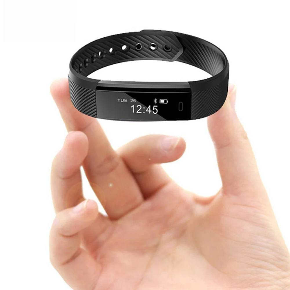 ID115 Bluetooth Смарт-браслет с шагометром фитнес-трекер 4 0 браслет счетчик шагов