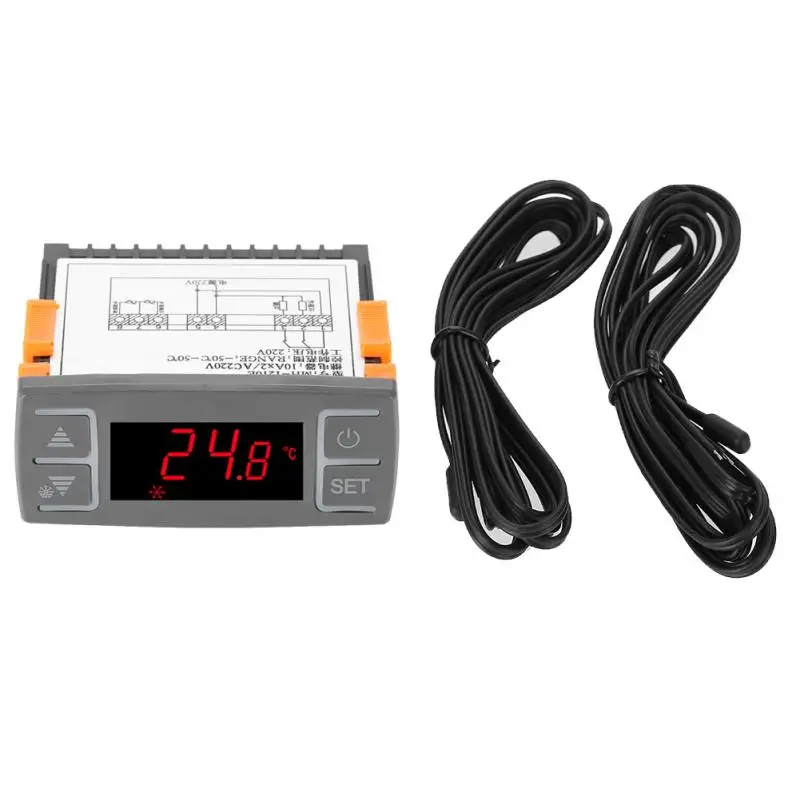 Цифровой универсальный регулятор температуры MH1210E переменный ток 220 В термостат