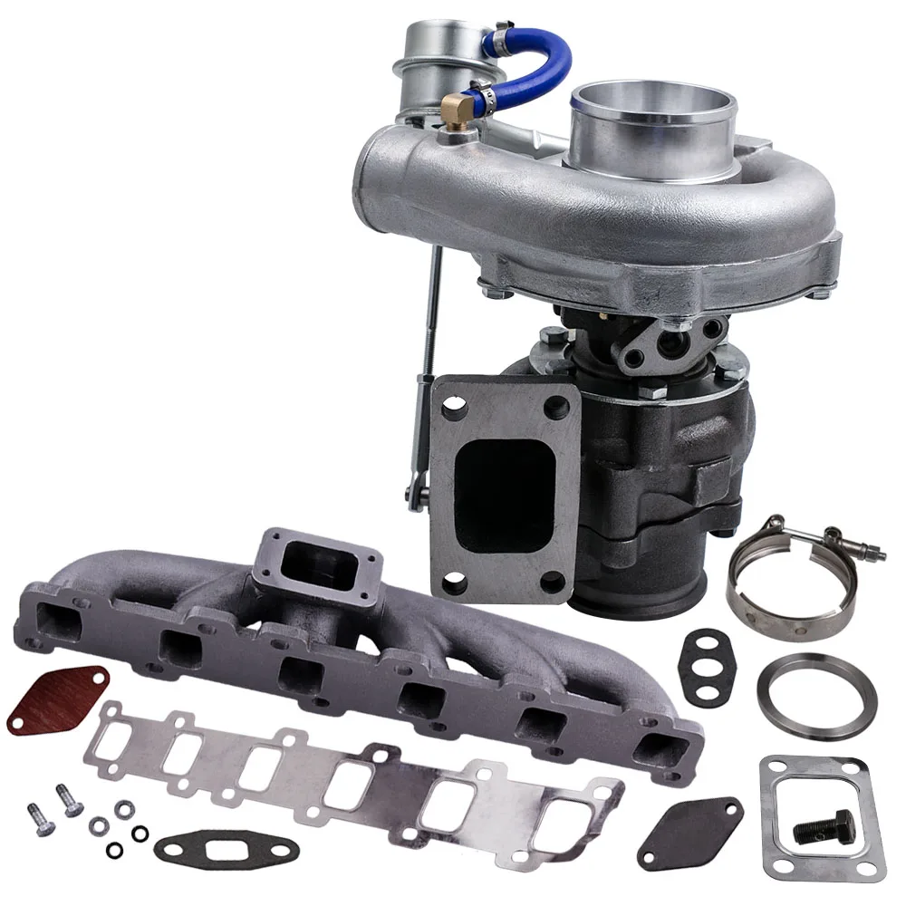 T3 T4 T03 T04 T04E T3T4 турбонагнетатель. 63 A/R Turbo фланцевый коллектор V band для Nissan Safari Patrol 4.2L