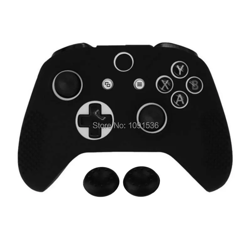 Силиконовый чехол защитный кожаный для Xbox One S Slim контроллер джойстик гелевая