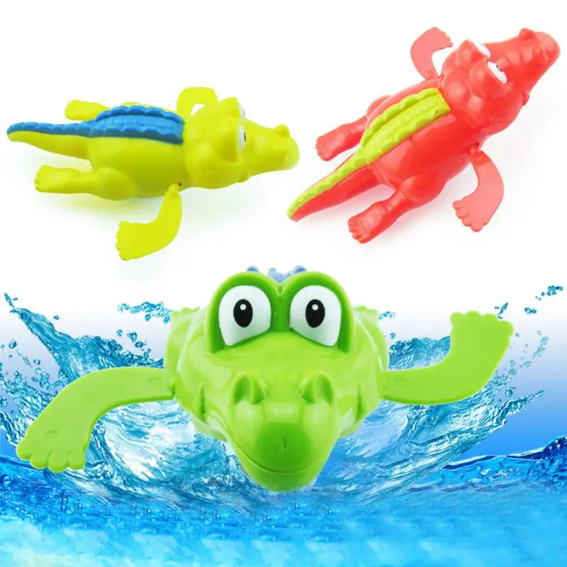

1 шт. детская игрушка для купания, крокодил, Заводной браслет для плавания, пластиковая игрушка животное для детей, развивающие игрушки, цвет...
