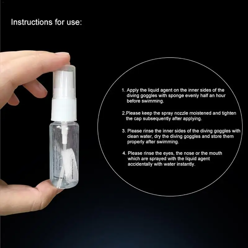 Defogger Solid State Defog Anti Fog Agent for Swim Goggles Glass Lens Diving Mask Cleaner Solution Antifogging Spray Mist | Спорт и