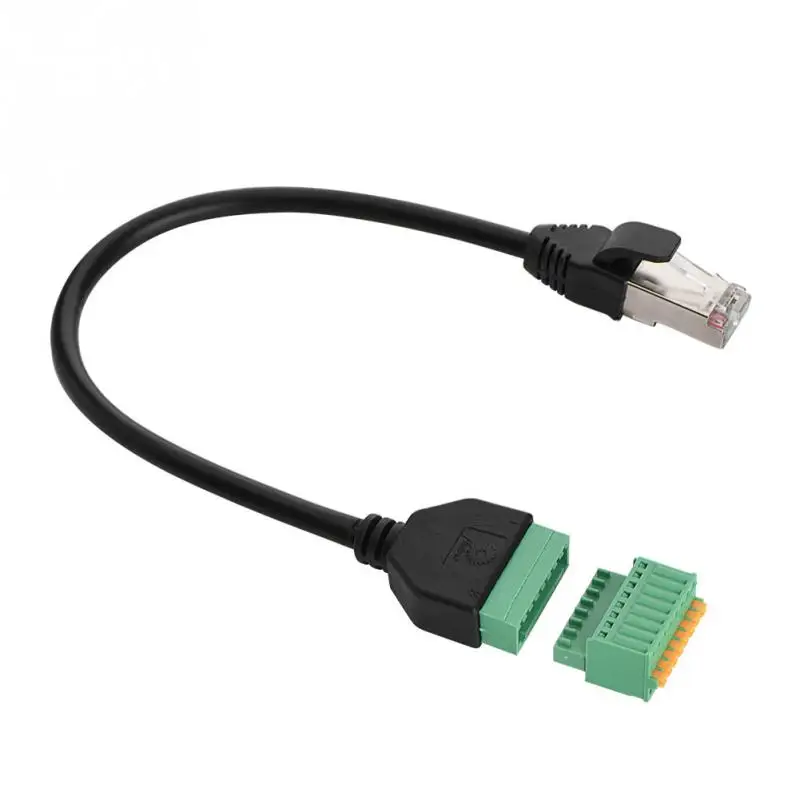 Штекерный разъем RJ45 к 8 контактному пружинному разъему Клеммная колодка кабель