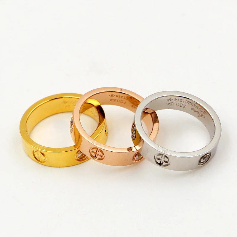 Титановая сталь модное классическое кольцо знаменитого бренда Bague Cross Patter