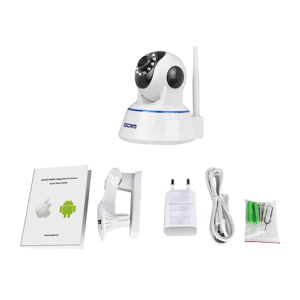 Escam QF002 Мини WiFi IP камера HD 720P видеонаблюдения системы безопасности P2P IR Cut