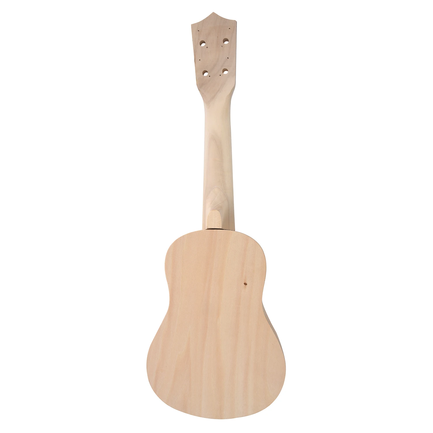 21 дюймов белый деревянный DIY Гавайские гитары ukele наборы Сопрано Гавайская гитара