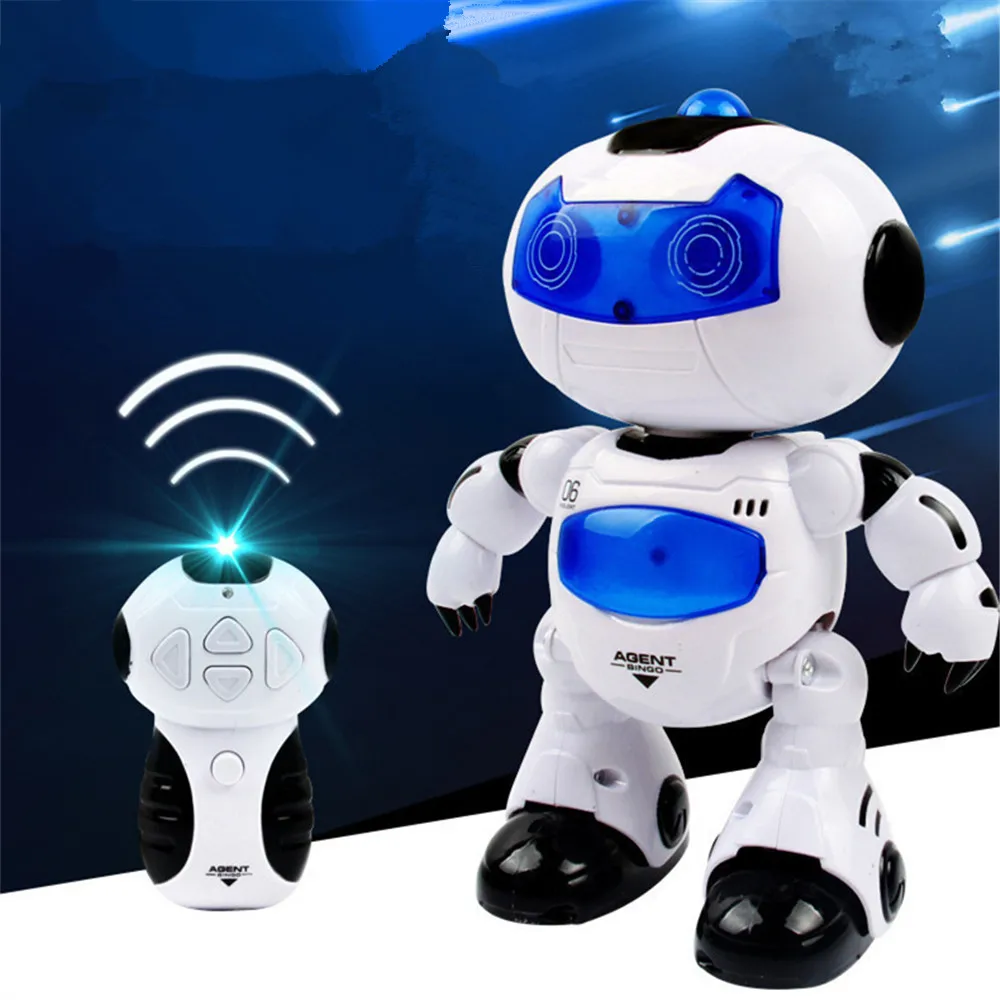 Ходьба электрический RC робот обучения Электронный Робот Игрушки для малышей