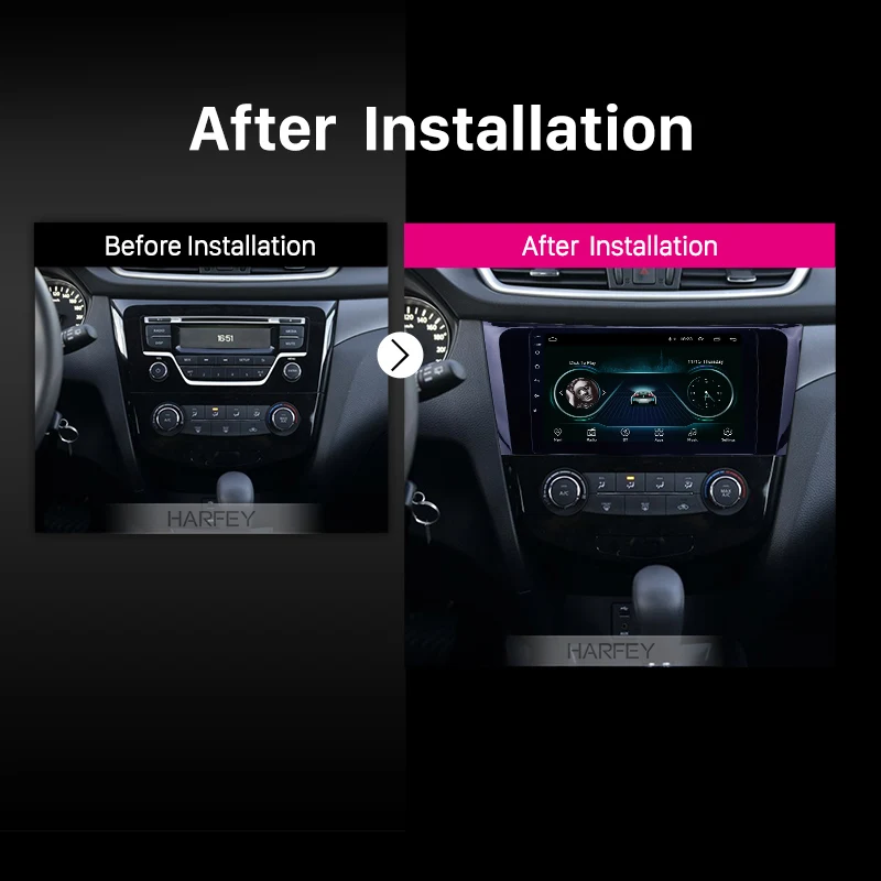 Автомобильная Мультимедийная система Harfey 9 дюймов GPS-радио Bluetooth Android 1 для Nissan X-Trail