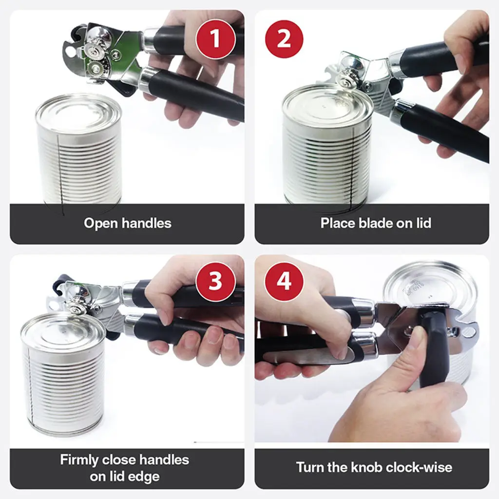 World's Best Safe And Efficient Can Opener Professional Ergonomic Multi Function Easy To Use Tin Side Cut Manual Op | Дом и сад