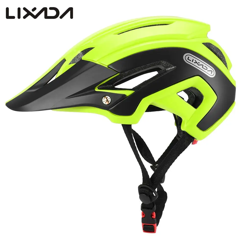 Велосипедный шлем Lixada со съемным козырьком Регулируемый Casco Ciclism 16 Vent MTB защитный