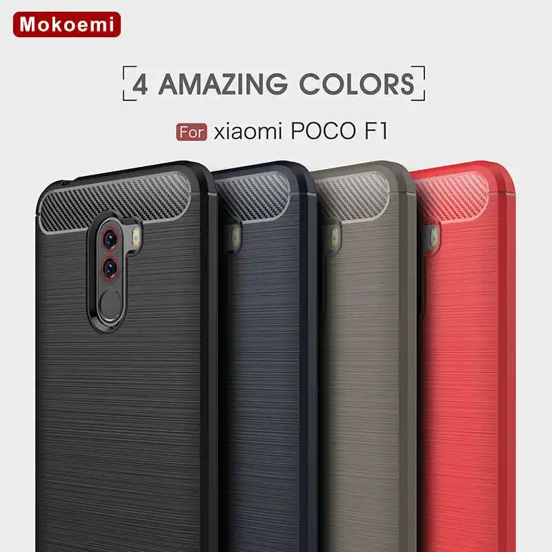 Модный Ударопрочный Мягкий силиконовый чехол Mokoemi 6 18 дюйма для Xiaomi Pocophone F1