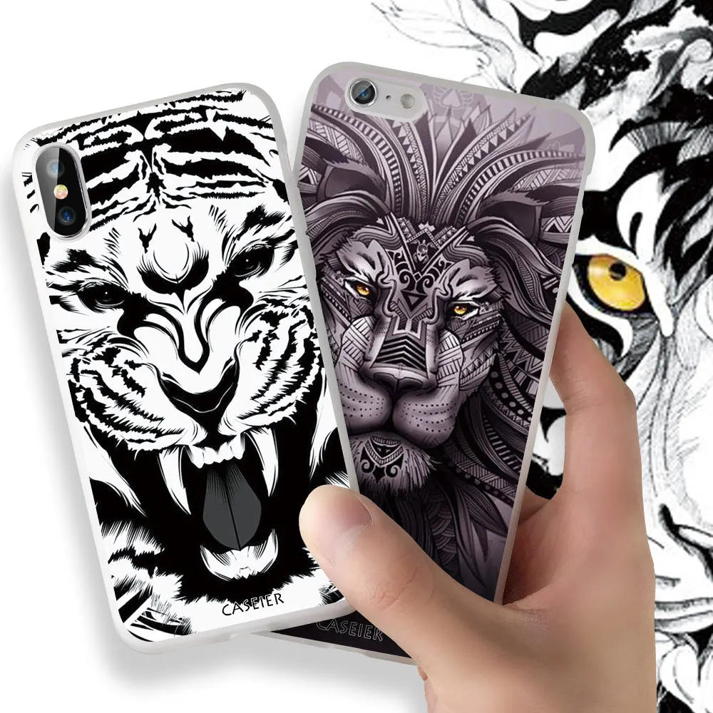 Чехол CASEIER Lion Tattoo для Huawei P20 P9 P10 Mate20 Lite P Smart 2019 Мягкий чехол из ТПУ Pro Honer 7A 9 Capa |