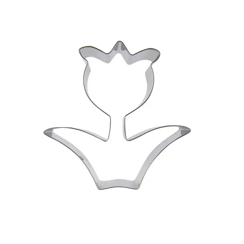 

Tulip Buds shape cookie cutting molds, baking tools, cake decorating soft candy tools,Bread cutter.