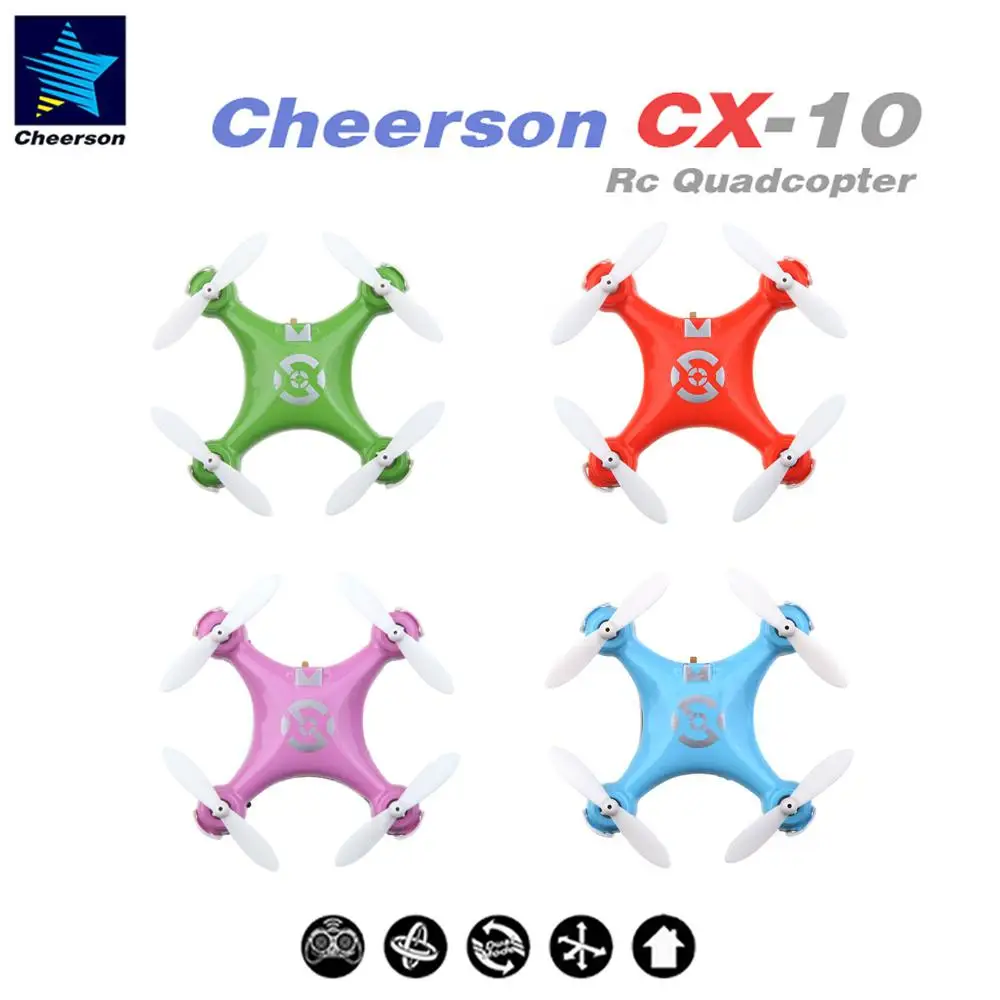 Оригинальный Cheerson CX-10 CX10 мини-Дрон 2 4G 4CH 6 оси светодиодный Каналы 3D вращения Режим
