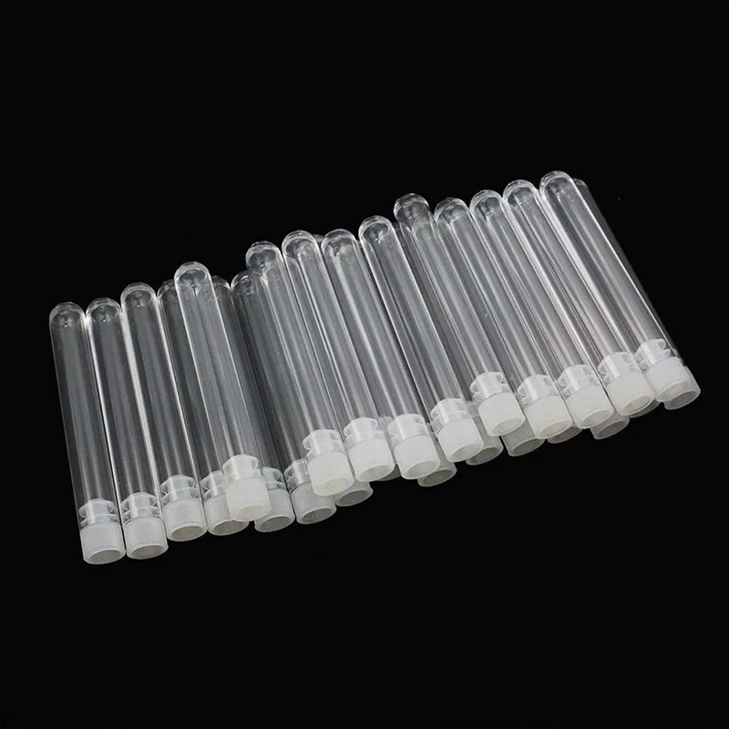 25 штук 5 мл пластиковые жесткие прозрачные пробирки с колпачками|Пробирка| |