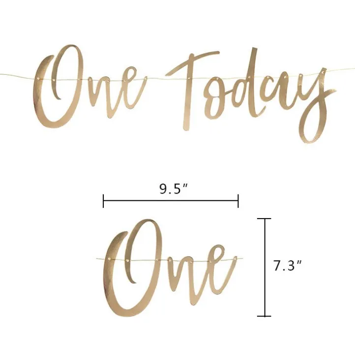 1 комплект Новый Шампанское ребенок один сегодня баннер для детского душа