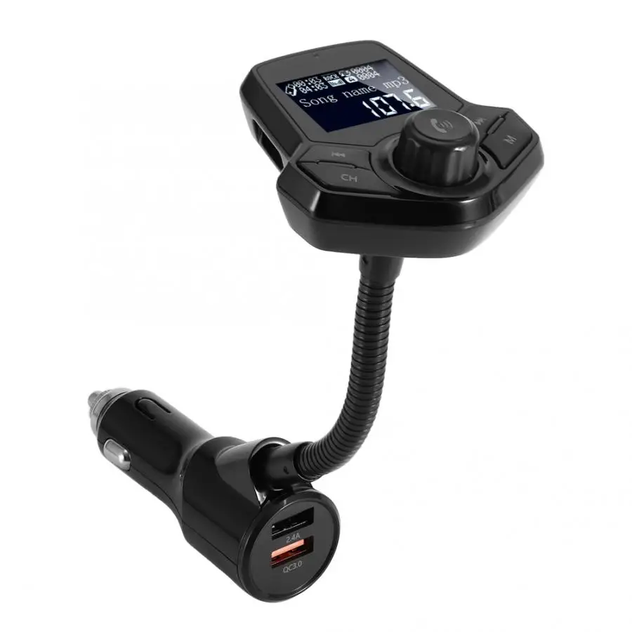 Usb Автомобильное зарядное устройство QC3.0 BT mp3 плеер прикуриватель автомобильный