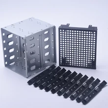 Для компьютера жесткий диск клетка SAS PC поставки стойки SATA нержавеющая сталь с вентилятором пространство 5,2" до 5x3,5"