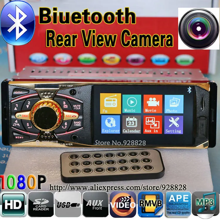 4.0 HD автомобиля MP5 плеер поддержка Bluetooth / камера заднего вида 1080 P стерео FM Radio 5 В