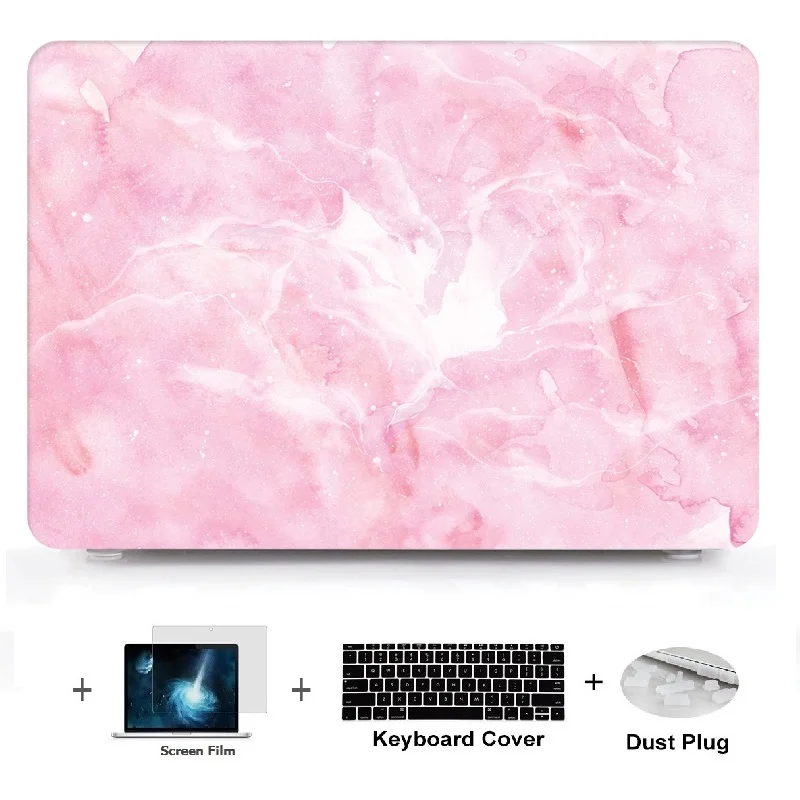 Мраморный чехол для планшета с цветной печатью жесткий Macbook Air 11 13 Pro Retina12 15 дюймов