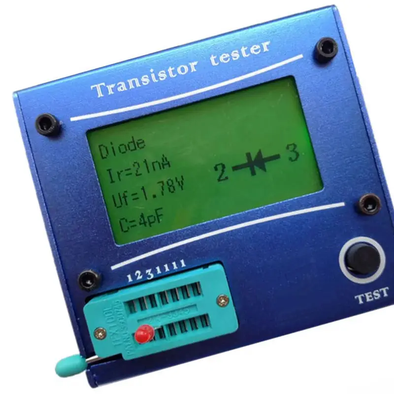 Mega328 M328 Lcr-T4 12846 ЖК-цифровой Транзистор тестер метр подсветка диод Триод Емкость Esr