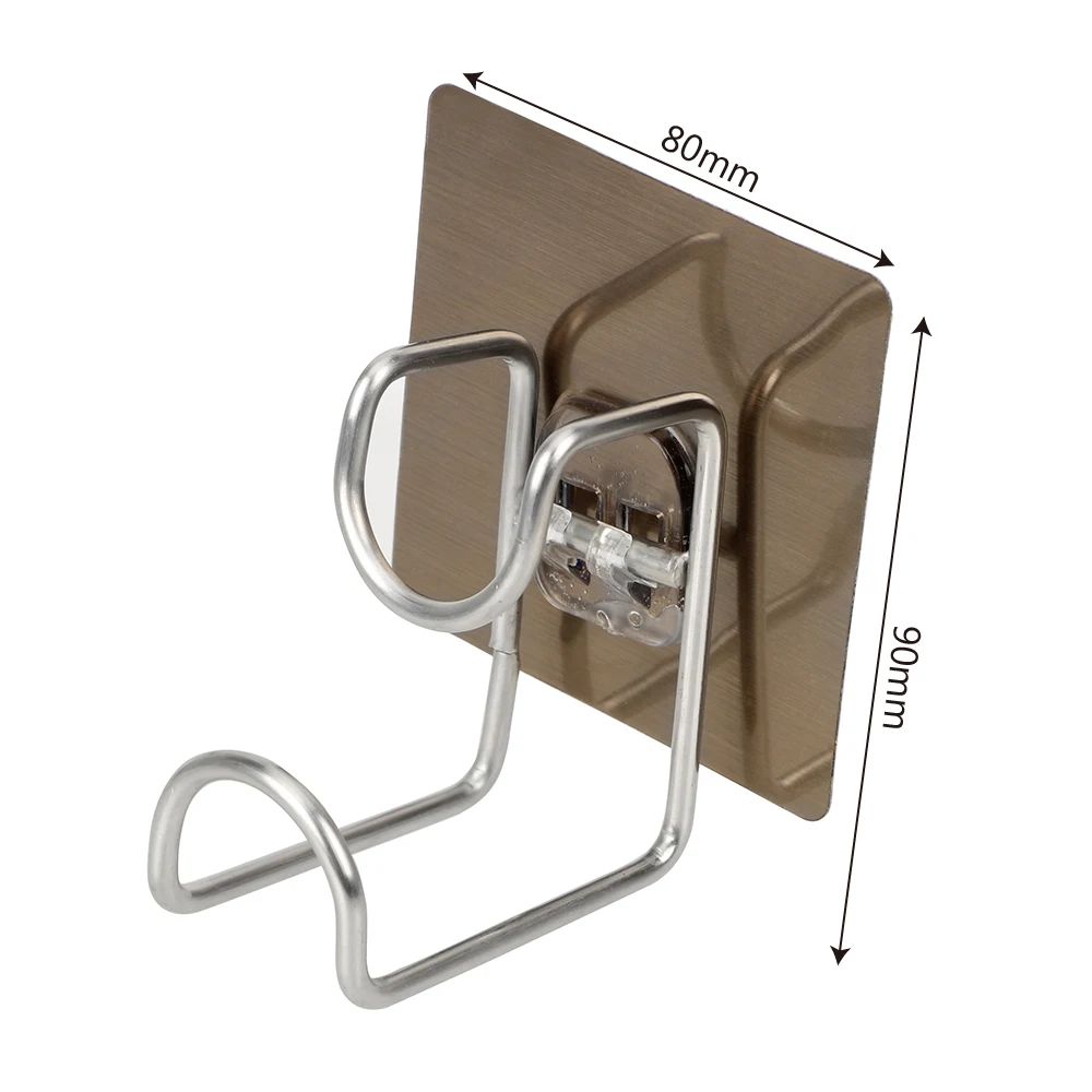 

HILIFE Wall Mounted Door Sticky Hanger Holder Wash Basin Holder Stainless Steel Strong Adhesive Hook Kitchen Bathroom Creative