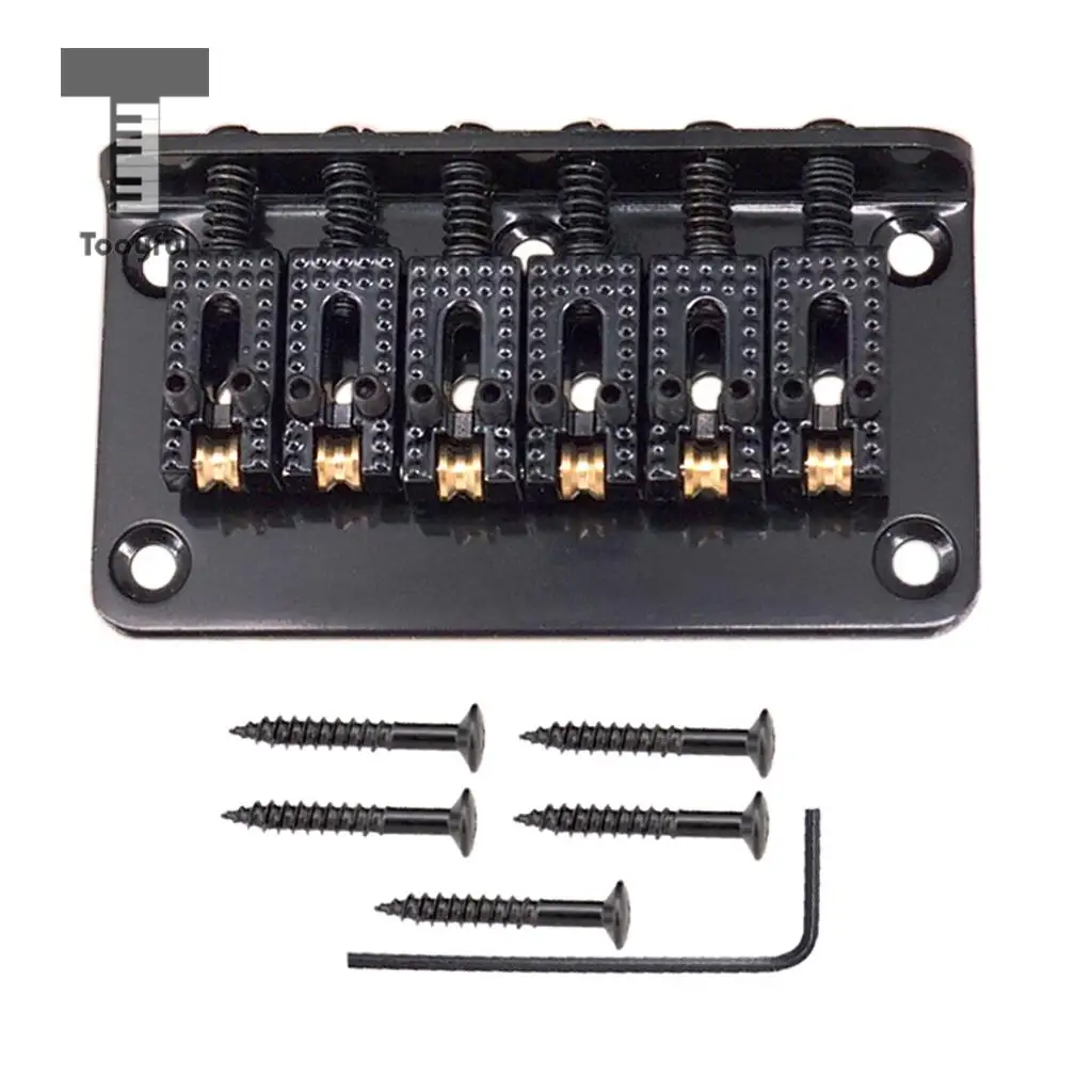 1 Set Electric Guitar Roller Saddle Bridge Tailpiece Scew Wrench Kit
