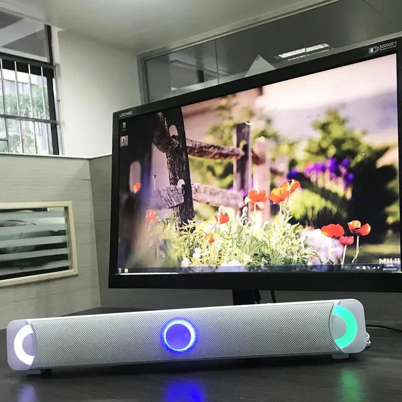 Мультимедиа HD звук динамик HiFi Бас Стерео шумоподавление для компьютера крутой