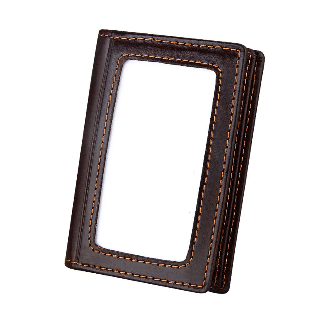 Unisex Mini Wallet RFID Blocking Men Women ID Credit Card Holder Business Leather Travel Case | Багаж и сумки
