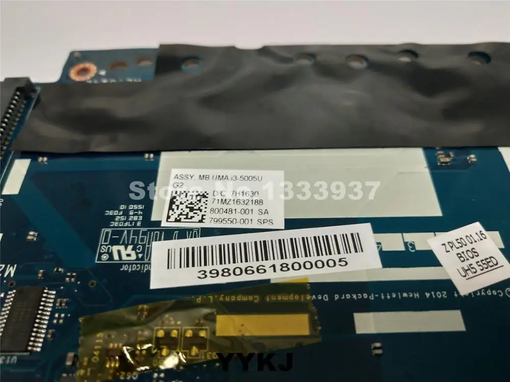 Материнская плата для HP 440 G2 450 материнская ноутбука ZPL40 ZPL50 ZPL70 LA B181P SR27G I3 5005U 800481 001
