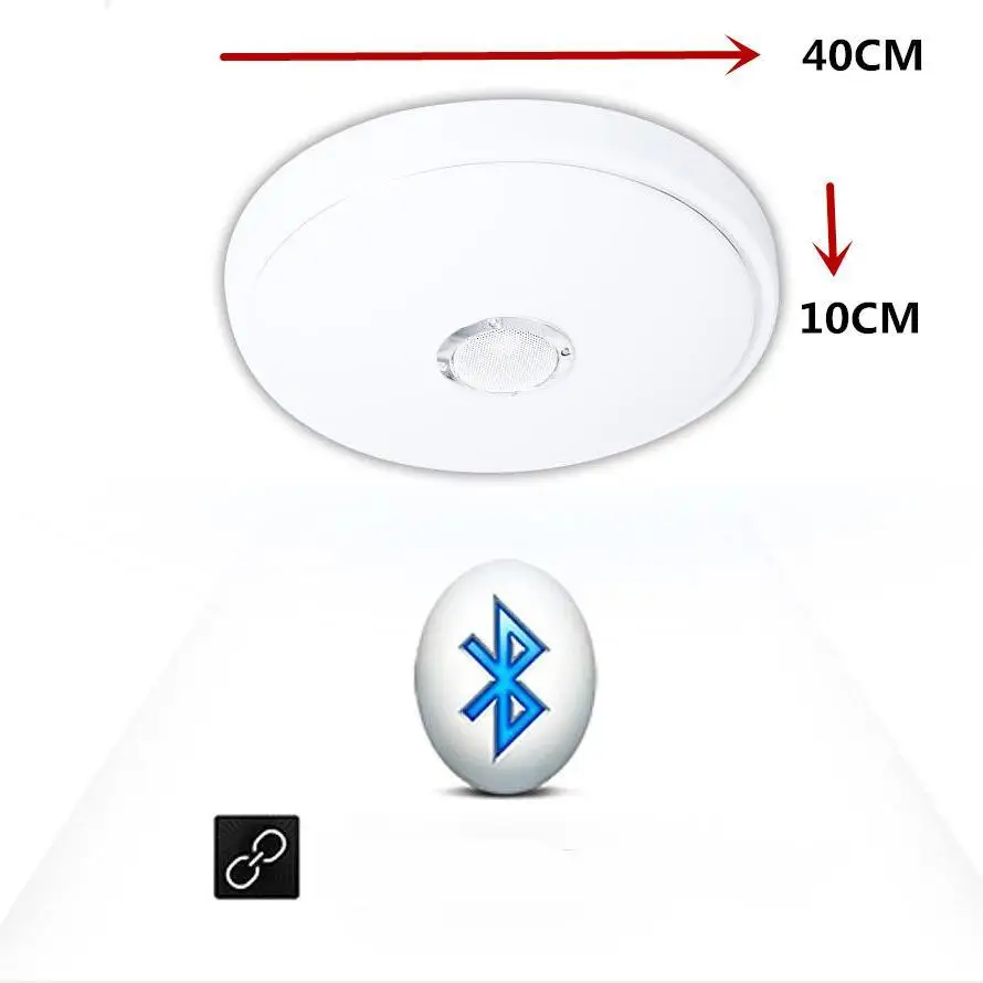 Современные светодиодные потолочные лампы Bluetooth музыкальные высокой мощности