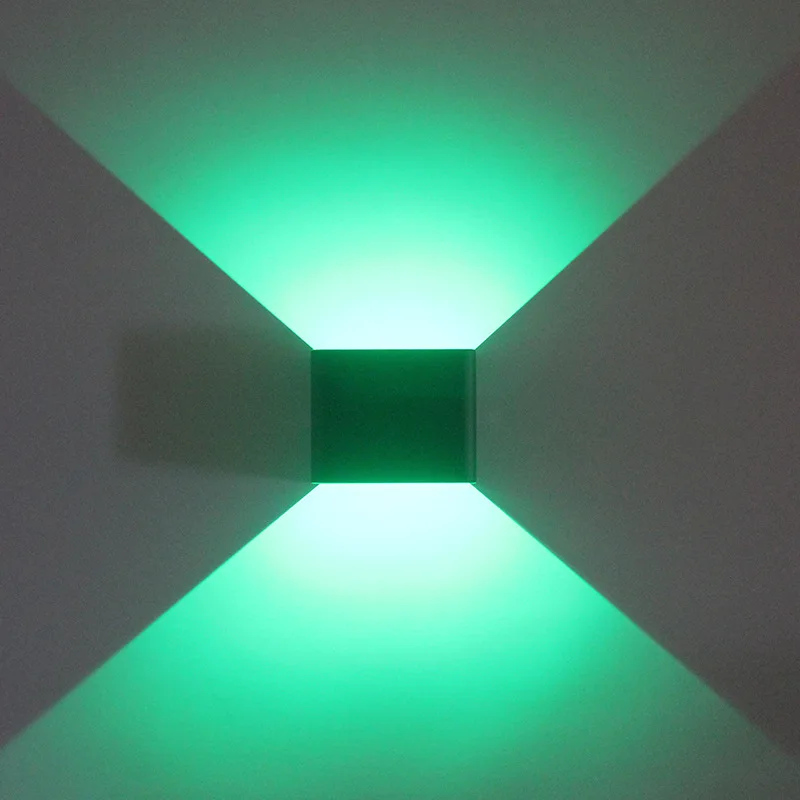 Светодиодная квадратная алюминиевая настенная лампа прикроватная для спальни
