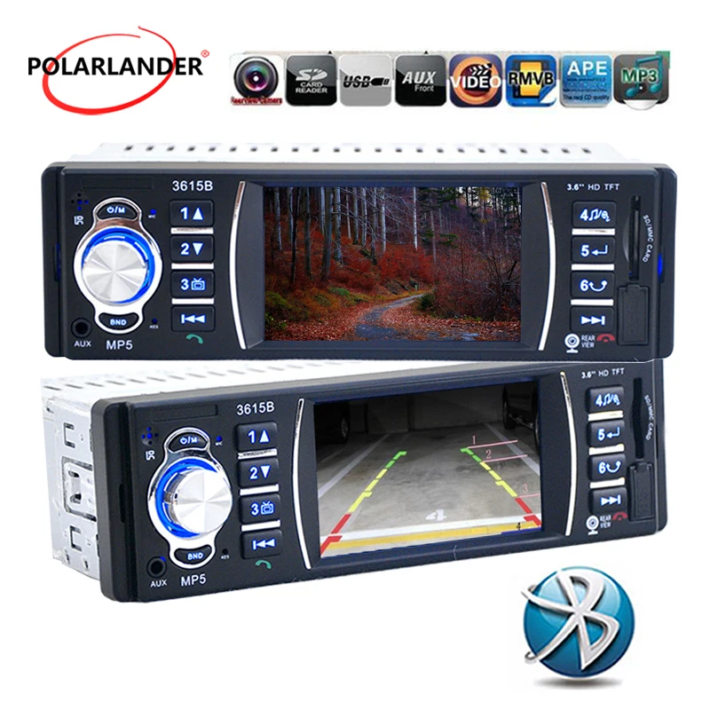 Автомагнитола 1 Din 3 5 дюйма AUX IN/SD/USB с дистанционным управлением|mp4 mp5|audio car dincar radio