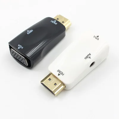 100 шт. HDMI-VGA адаптер конвертер кабель с аудио кабелем поддержка HD 1080P для Xbox X360 PS3 PS4