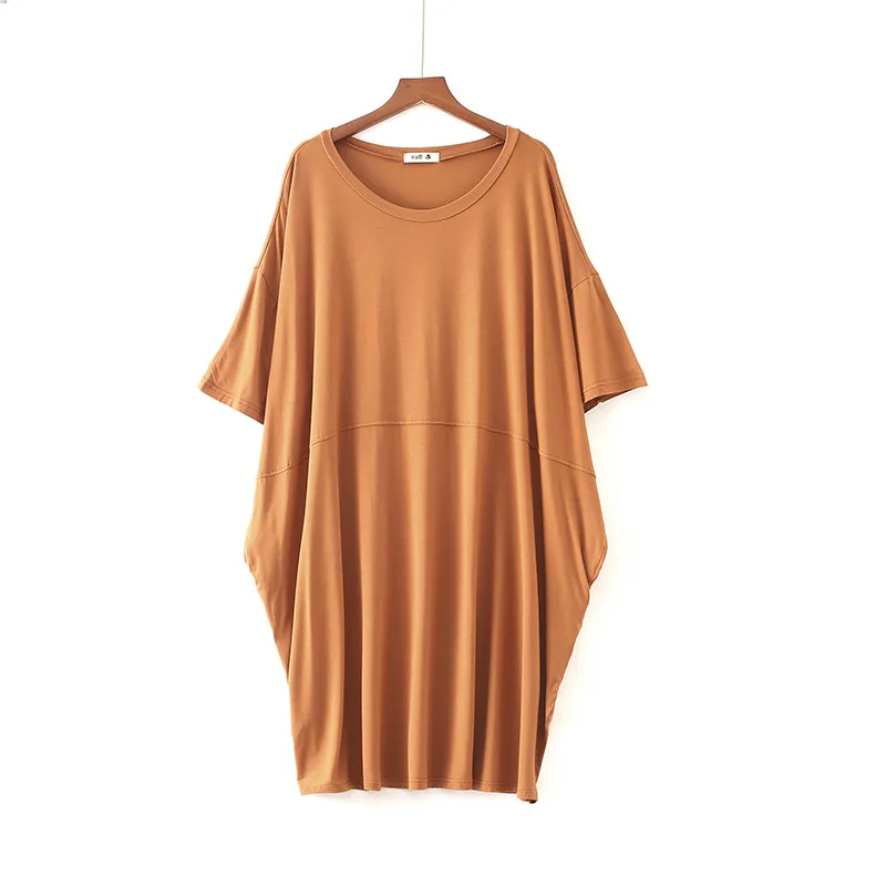 2019 Plus Size Summer Thin Nightdress For Women Modal Cotton Sleepwear Nightshirts Nightgowns Nightwear Sleepshirts | Женская одежда